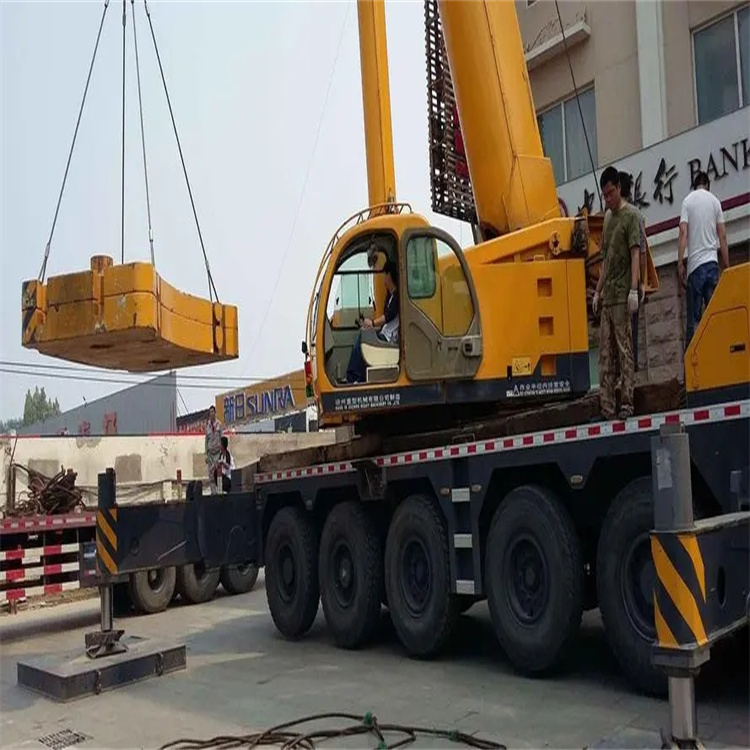 遂溪当地吊车出租|机器吊装|75吨|工厂搬迁服务